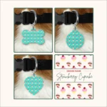 Strawberry Cupcake Pet Tag